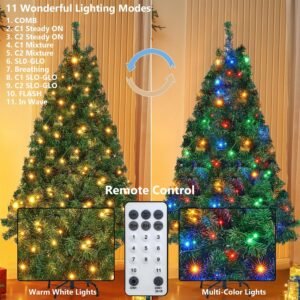 7FT Lighted Birch Tree 1000 LED Warm White Twinkle Lights for Indoor and Outdoor DEcor
