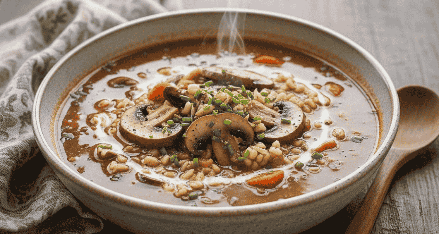 Best Contest-Winning Soups: 20 Award-Winning Recipes 16 Debs Mushroom Barley Soup is ka b bnao photo
