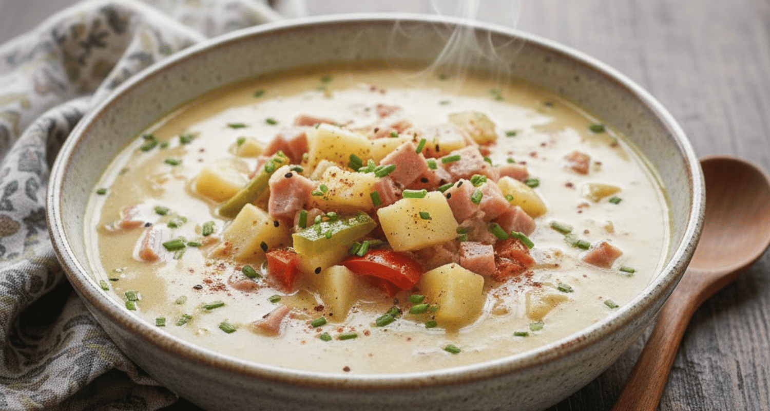 Best Contest-Winning Soups: 20 Award-Winning Recipes 13 Ham Potato and Pepper Chowder Soup