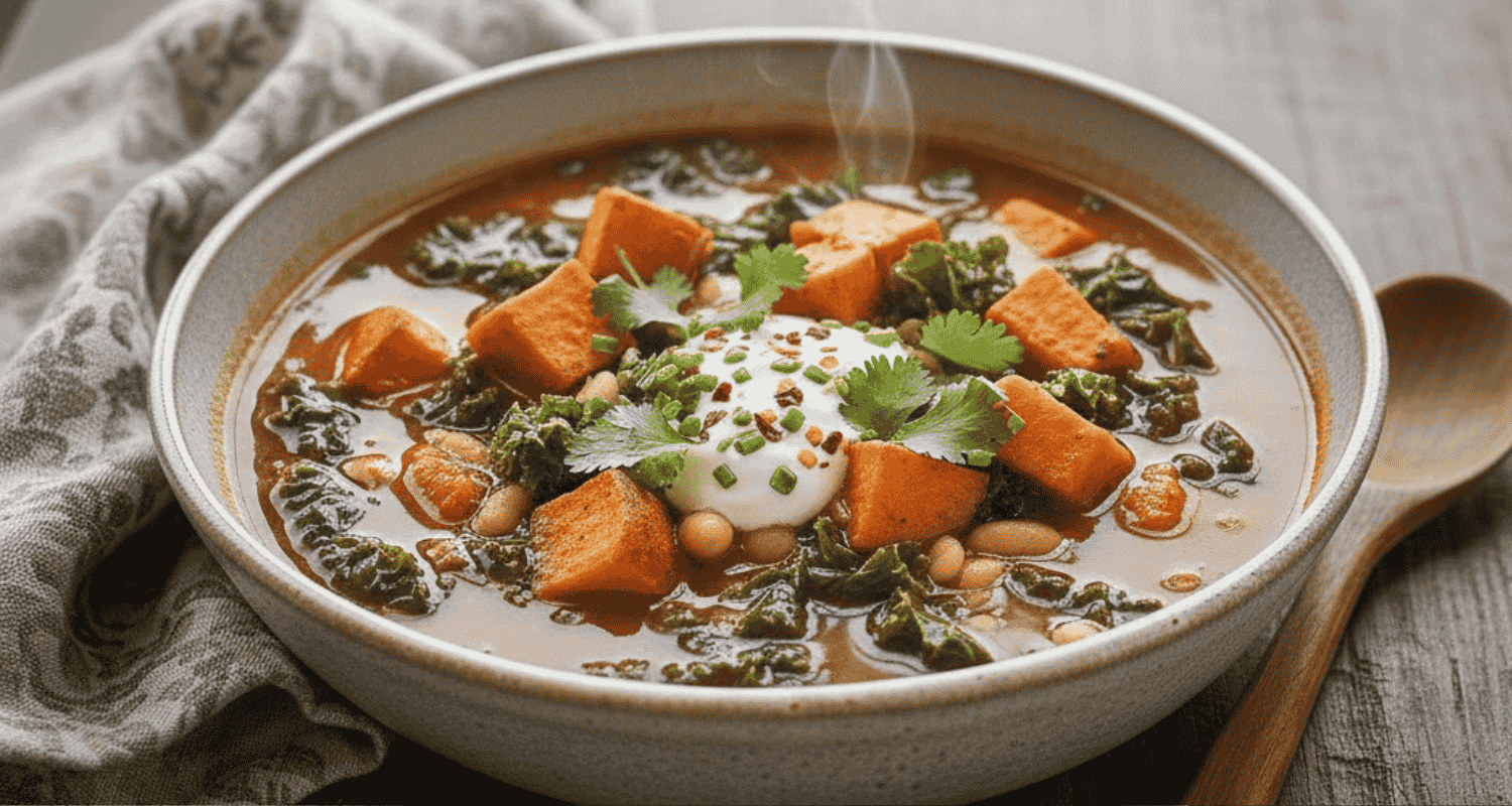 Best Contest-Winning Soups: 20 Award-Winning Recipes 18 Spicy Sweet Potato Kale Cannellini Soup
