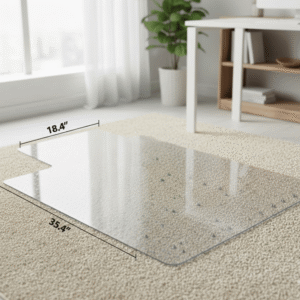 Carpet Chair Mats for Office Chair – Heavy Duty Carpet Chair Protector with Lip, Anti-Slip PVC Chair Mat for Carpeted Floors 3 office chair mat for carpet