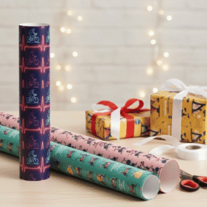 Spinning bike wrapping paper