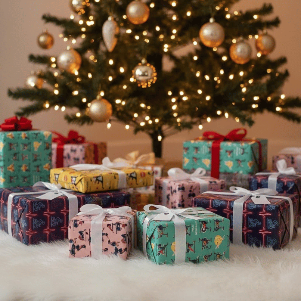 warpping paper Exercise bike gift wrap