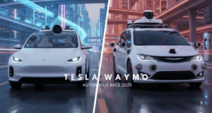 Tesla robotaxi prototype 2025 autonomous self driving vehicle