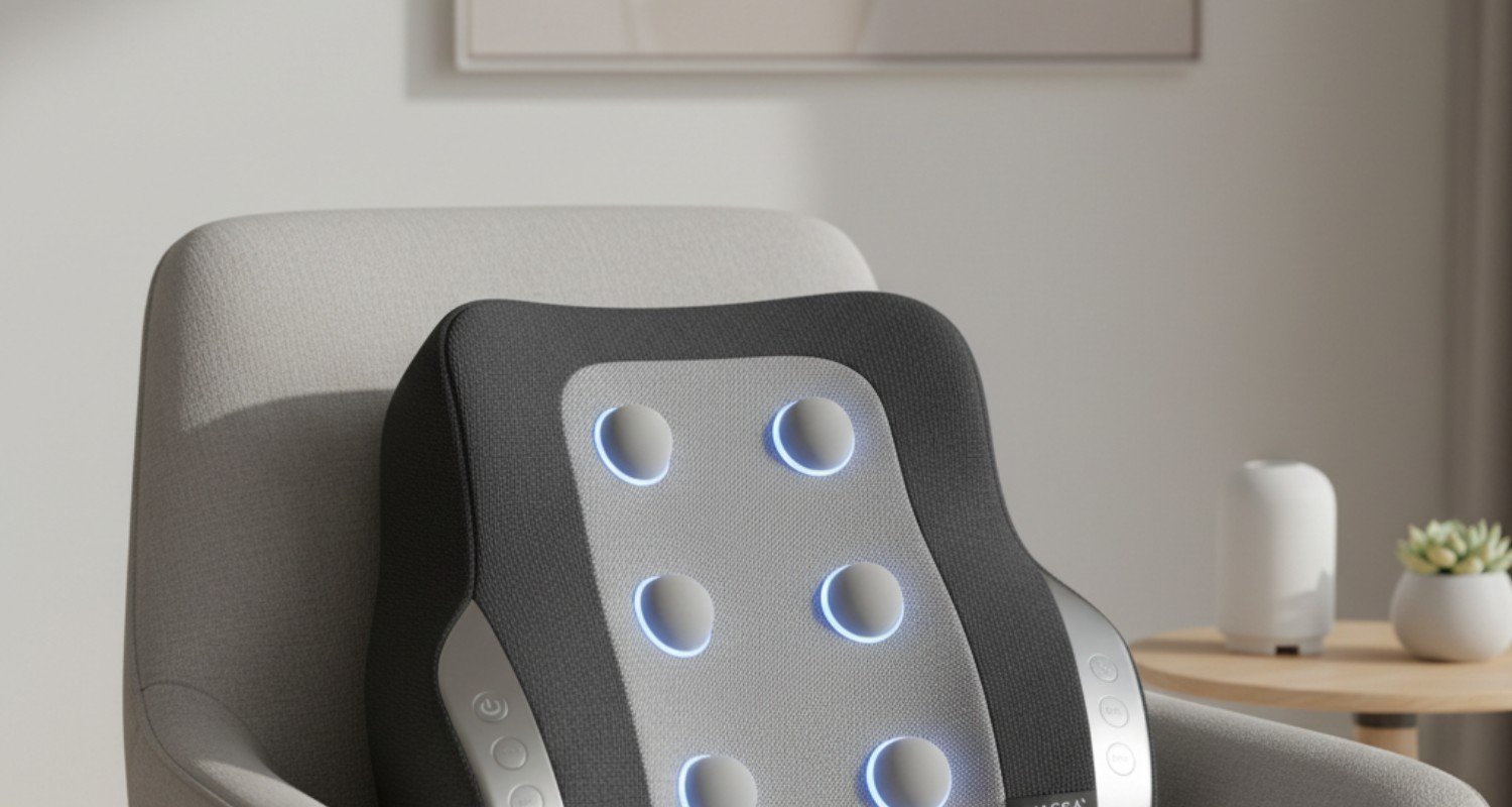 HydroElectric 3D Kneading Massage Pillow Full Body Relaxation Machine. center image