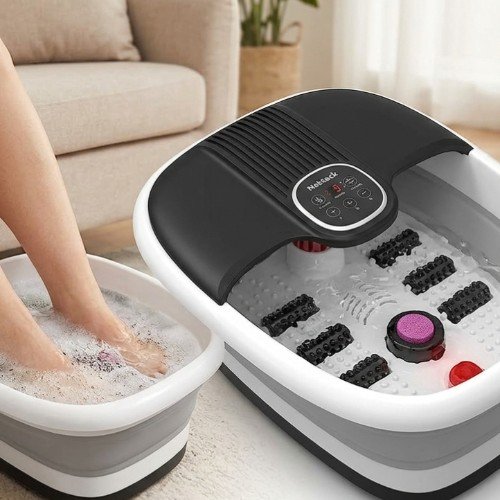 Relax Your Tired Feet at Home:Ultimate Foot Massage & Spa Experience 2 Heated Foot Bath Smart Digital Touch Screen.