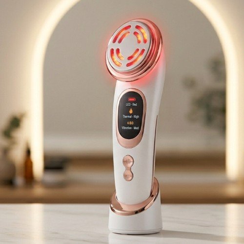 LED Face and Neck Massager Triple Action Skin Care Tool. 1 Facial Beauty Device, Face Massager